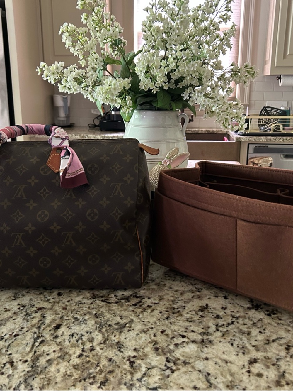 Louis Vuitton Monogram Duffel Bag in Brown and Tan - Picture 7 of 8